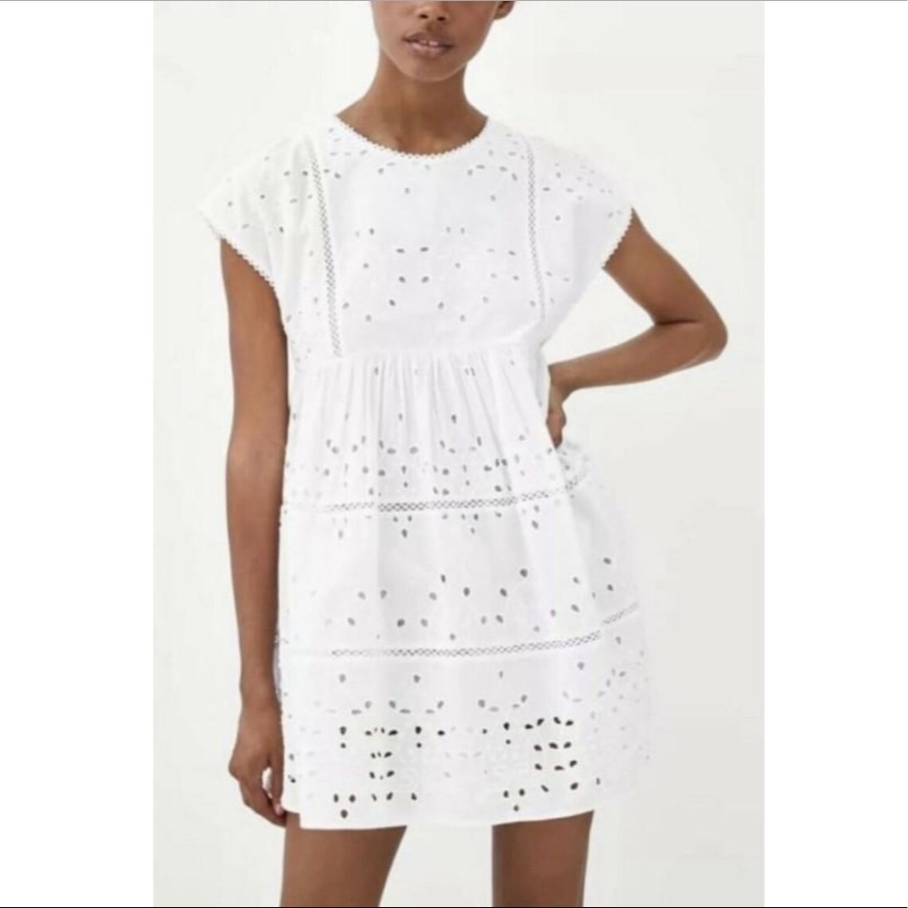 ZARA Cutwork Embroidery Dress/Romper
